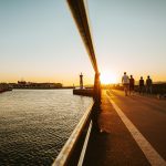 Sunset, port, ship — Delek Drilling Israel