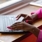 Laptop, typing, working — Personalize Your Sales With Clickfunnels