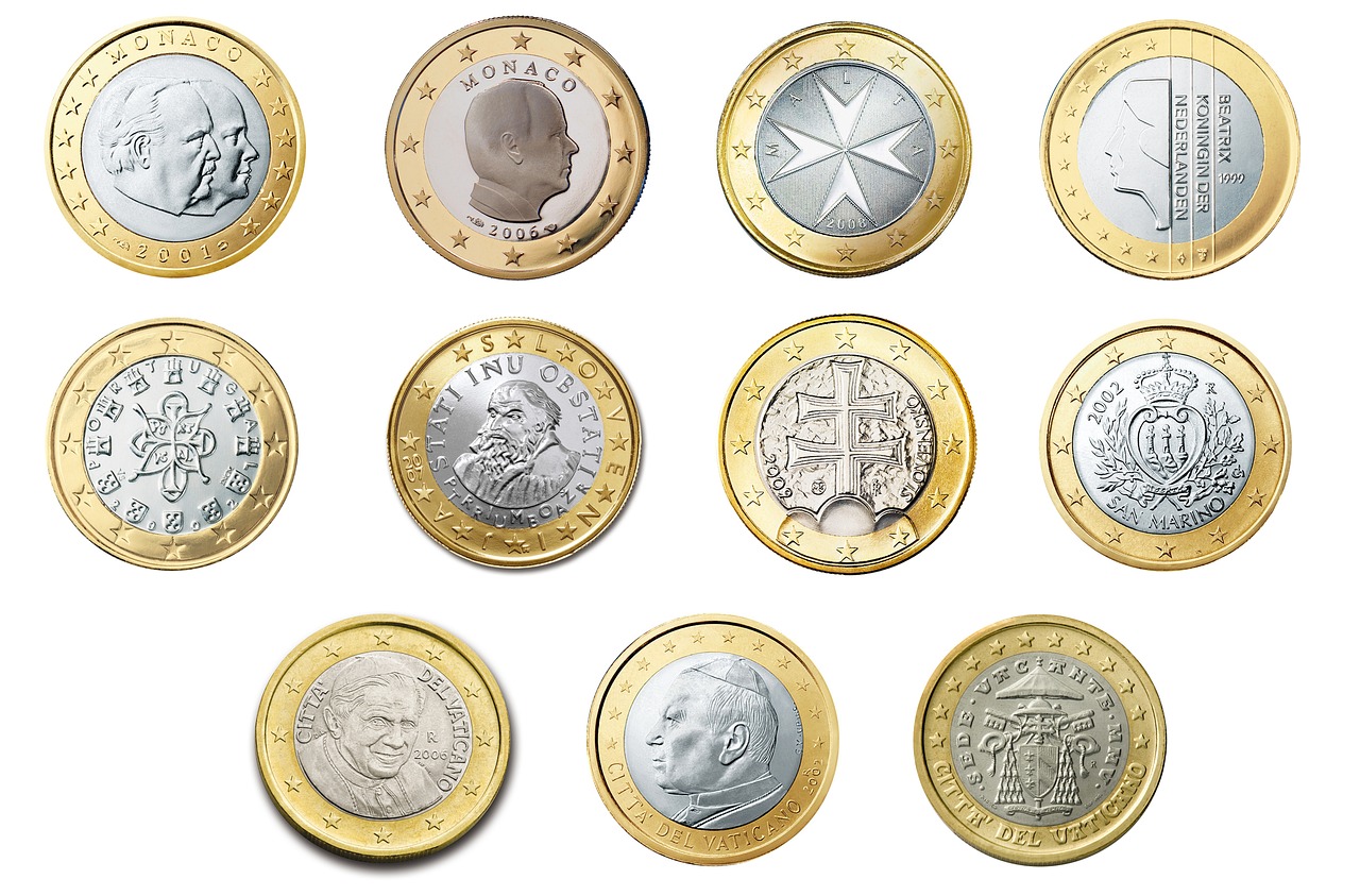 Euro, coin, currency — Prominent content about cork rolls for commercial application