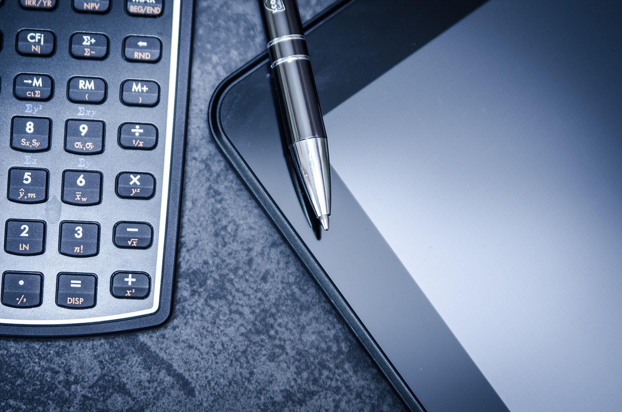 Tablet, calculator, business — The best technique of using the Ethereum and the digital wallet for transactions