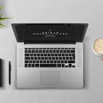 Laptop, coffee, arm — Typical Information In The World Of Company Secretary Service